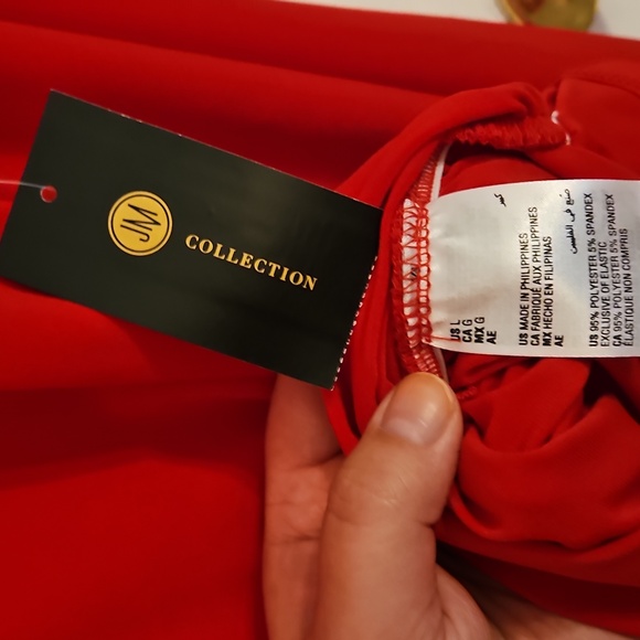 Red Long Sleeved Top, Size Large - Picture 3 of 5